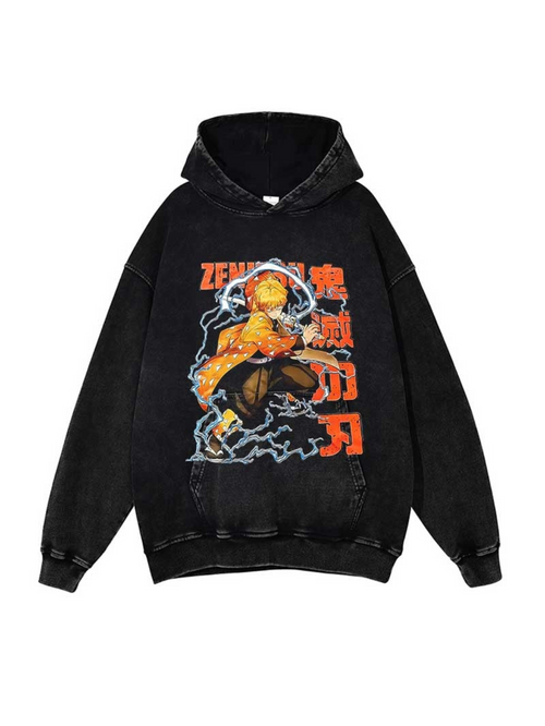 THUNDER BREATHING VINTAGE HOODIE