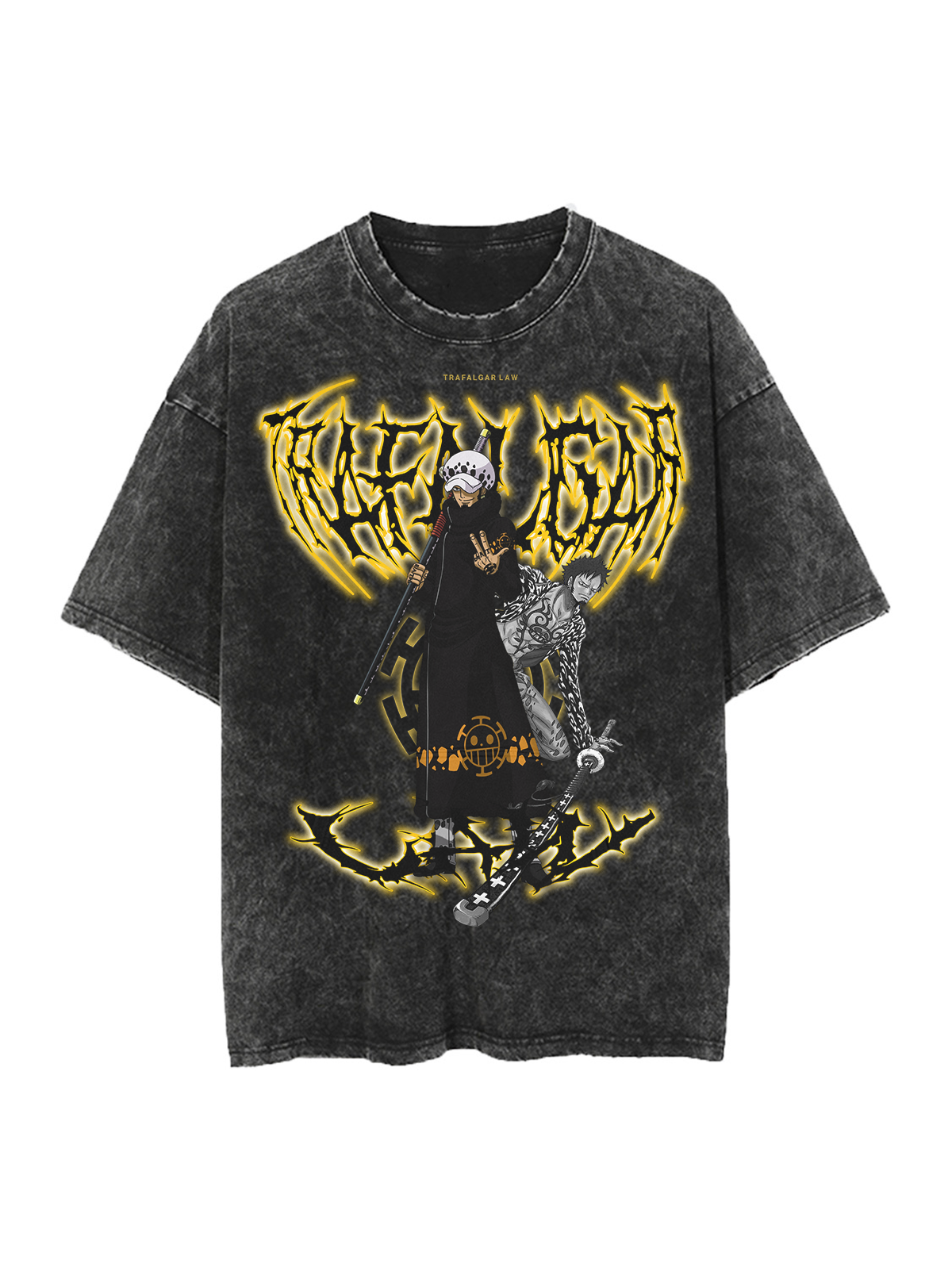 TRAFALGAR LAW VINTAGE OVERSIZE TEE